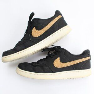 Nike Men's Court Vision Low Sneakers Black Cork Canvas